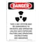 Signmission Safety Sign, OSHA Danger, 14" Height, Aluminum, This X-Ray System, Portrait OS-DS-A-1014-V-2526 - alternate 1